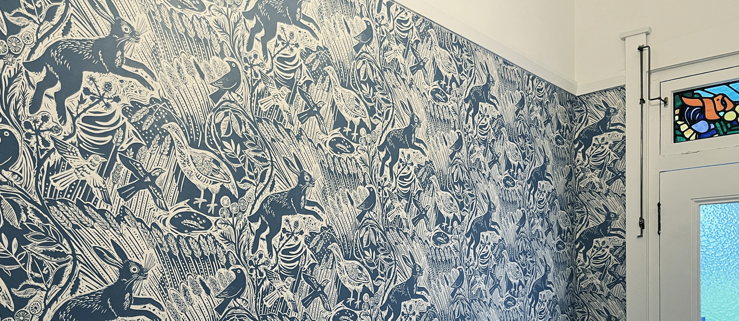 Wallpaper installation project